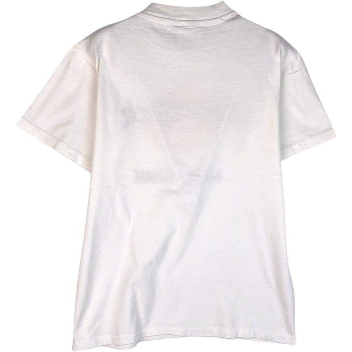 90'S Hanes BEEFY-T Hard Rock Cafe Advertising T-Shirt, Made in USA, Men's Size M (approx.), Vintage cotton white type Vintage Second Hand
