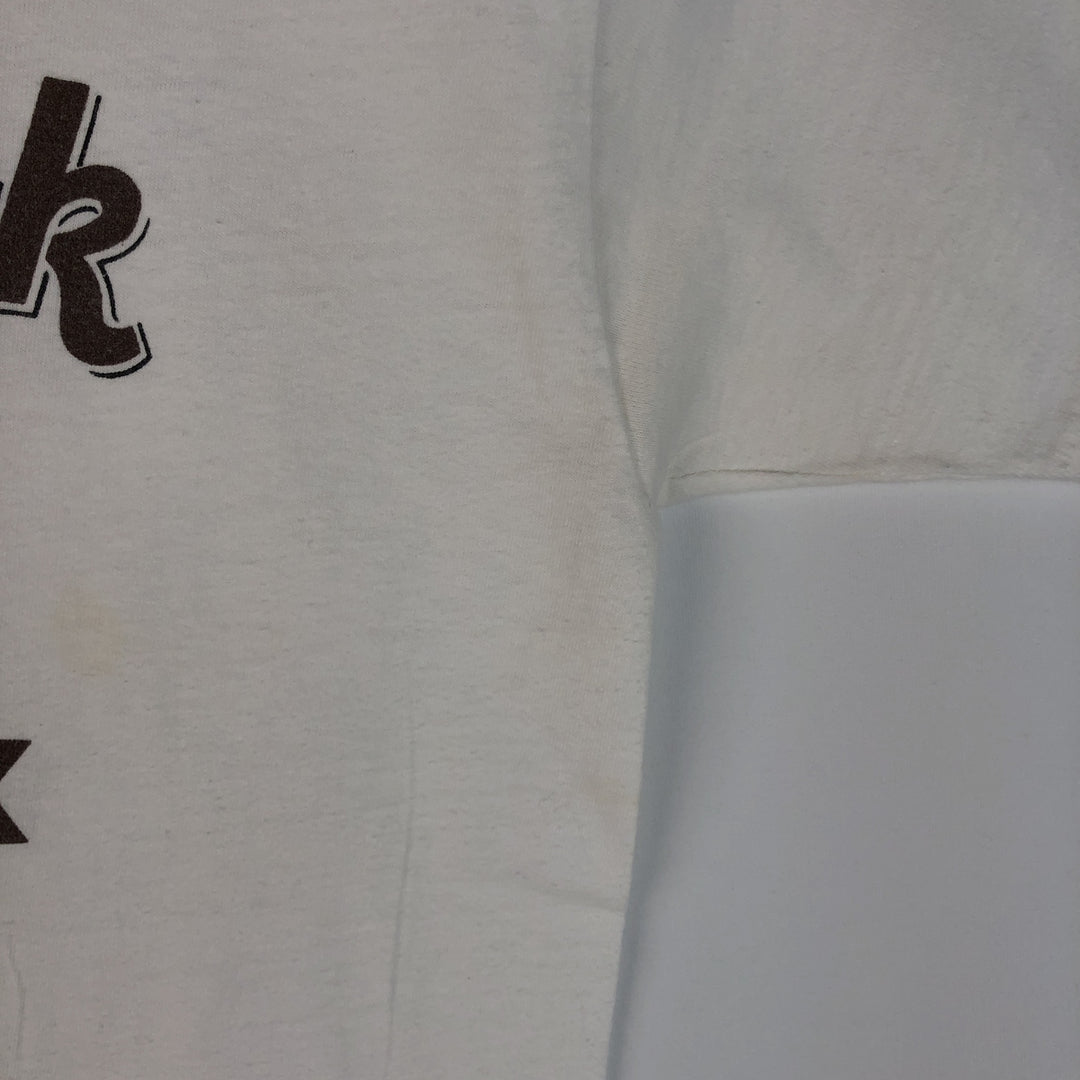 90'S Hanes BEEFY-T Hard Rock Cafe Advertising T-Shirt, Made in USA, Men's Size M (approx.), Vintage cotton white type Vintage Second Hand