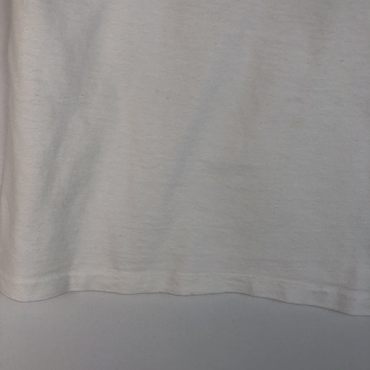 90'S Hanes BEEFY-T Hard Rock Cafe Advertising T-Shirt, Made in USA, Men's Size M (approx.), Vintage cotton white type Vintage Second Hand