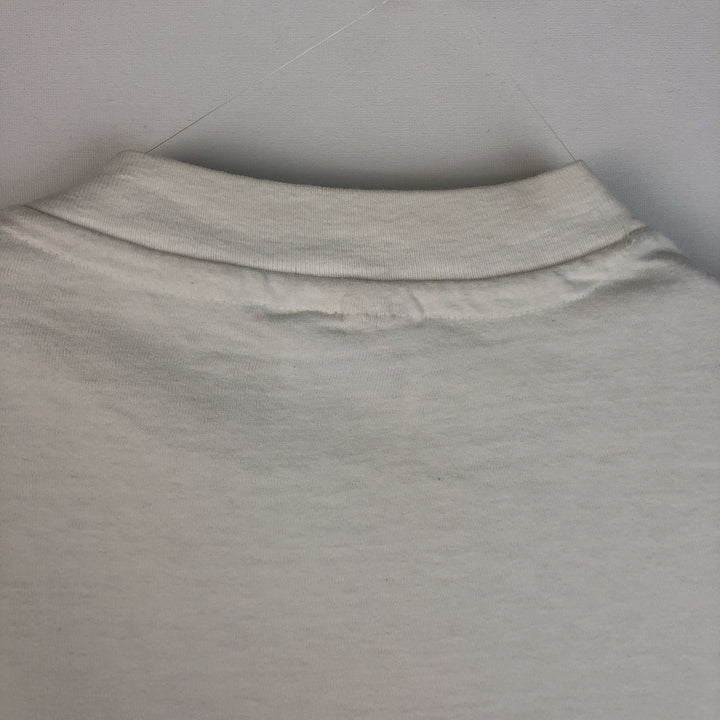 90'S Hanes BEEFY-T Hard Rock Cafe Advertising T-Shirt, Made in USA, Men's Size M (approx.), Vintage cotton white type Vintage Second Hand