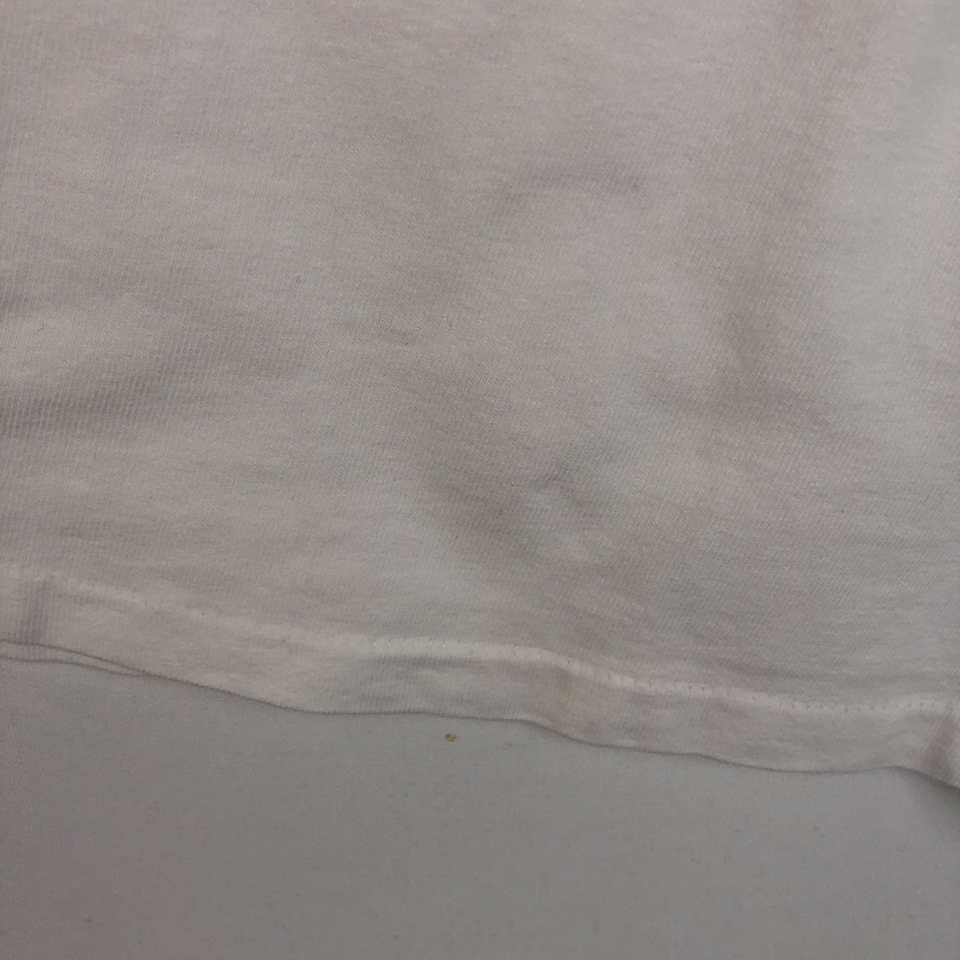 90'S Hanes BEEFY-T Lucille FARMS NUTRITIONAL CHEESEES advertising T-shirt, Made in USA, Men's XL equivalent. cotton white type Vintage Second Hand
