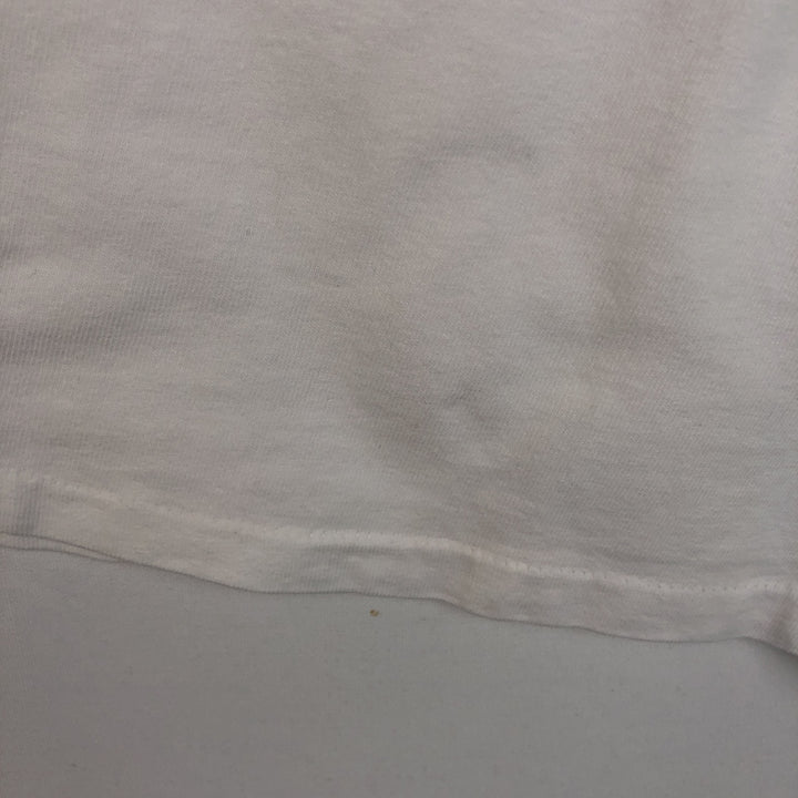 90'S Hanes BEEFY-T Lucille FARMS NUTRITIONAL CHEESEES advertising T-shirt, Made in USA, Men's XL equivalent. cotton white type Vintage Second Hand