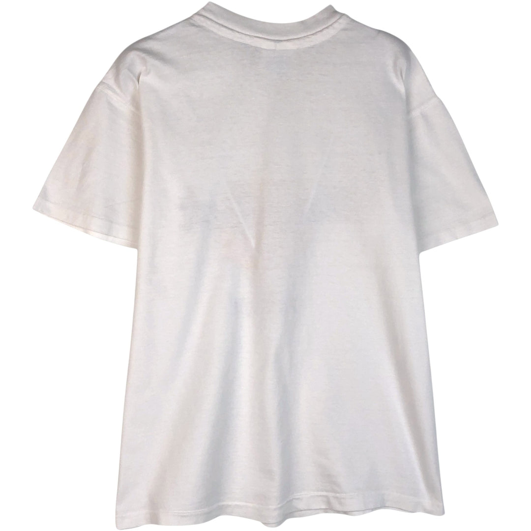 90'S Hanes HARD ROCK CAFE Advertising T-shirt Made in USA Men's L Vintage cotton white type Vintage Second Hand