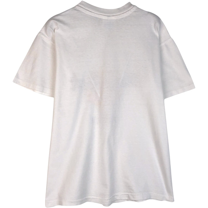 90'S Hanes HARD ROCK CAFE Advertising T-shirt Made in USA Men's L Vintage cotton white type Vintage Second Hand
