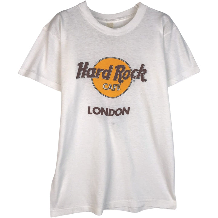 90'S Screen Stars Hard Rock Cafe Advertising T-Shirt, Men's Size L (approx.), Vintage unclear white type Vintage Second Hand
