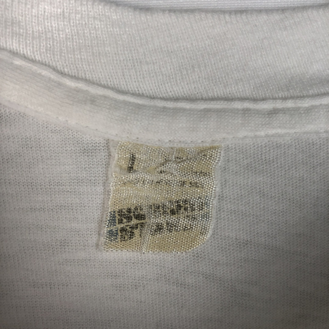 90'S Screen Stars Hard Rock Cafe Advertising T-Shirt, Men's Size L (approx.), Vintage unclear white type Vintage Second Hand