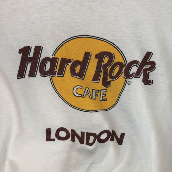 90'S Screen Stars Hard Rock Cafe Advertising T-Shirt, Men's Size L (approx.), Vintage unclear white type Vintage Second Hand