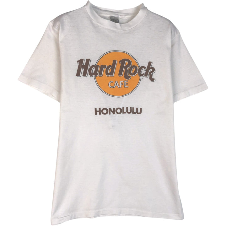 Vintage 90'S Hard Rock Cafe advertising t-shirt, men's size S. unclear white type Vintage Second Hand