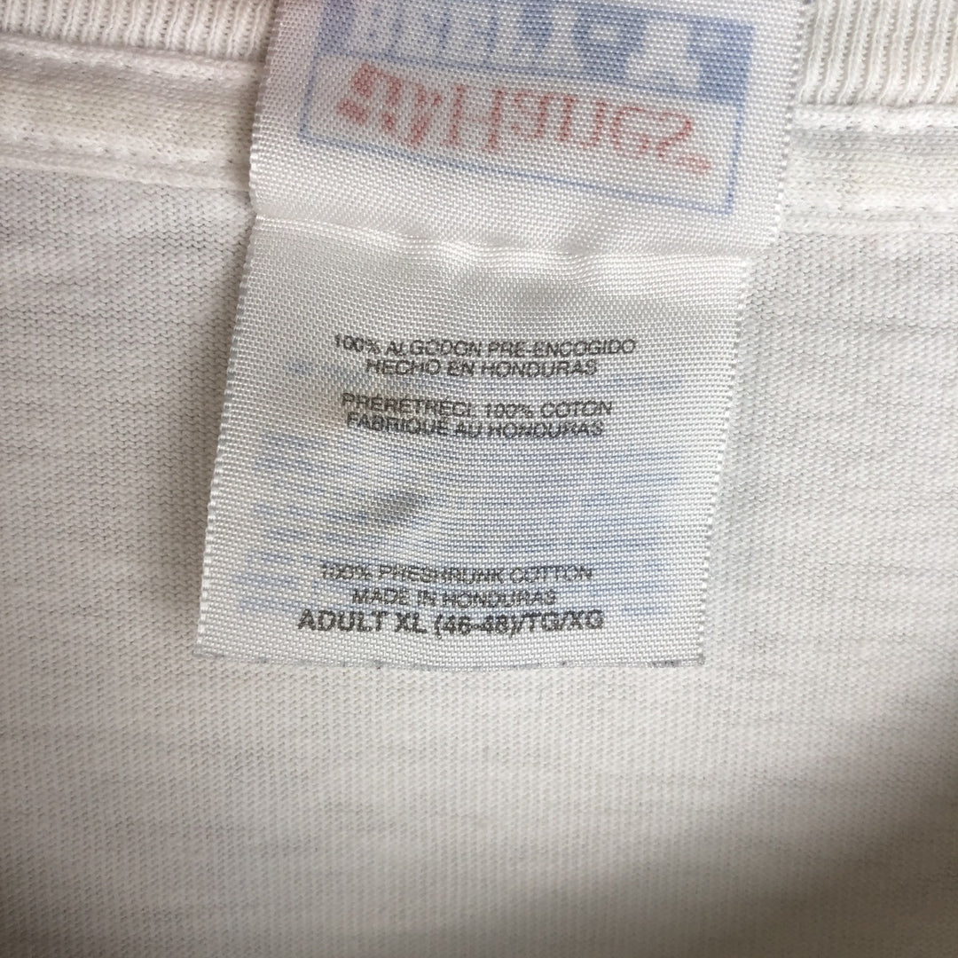 2000'S Hanes BEEFY-T Blue Tag IN-N-OUT BURGER Advertising T-Shirt, Men's XL equivalent. cotton white type Vintage Second Hand