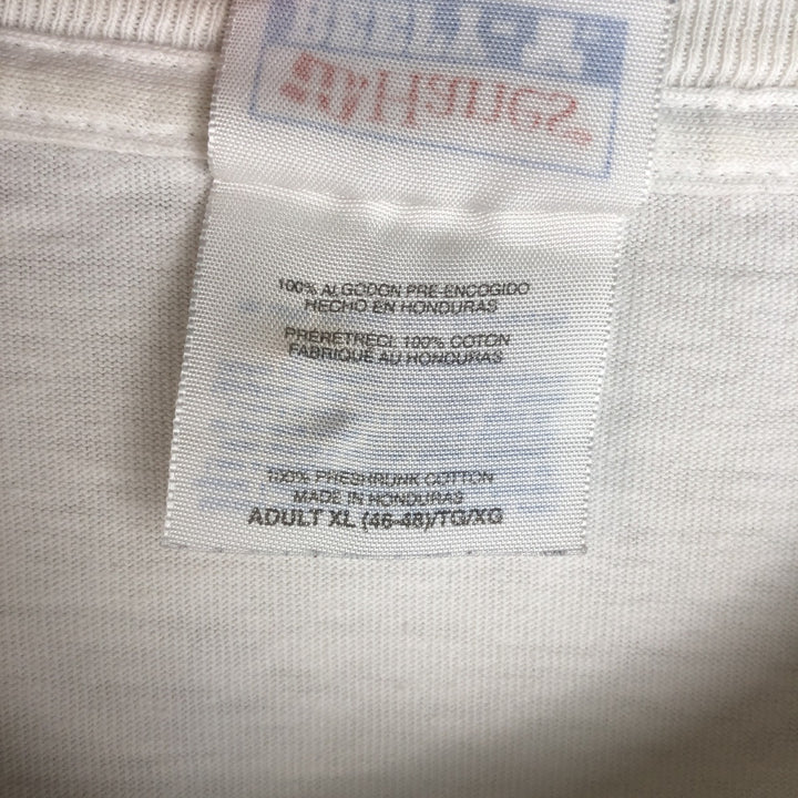 2000'S Hanes BEEFY-T Blue Tag IN-N-OUT BURGER Advertising T-Shirt, Men's XL equivalent. cotton white type Vintage Second Hand