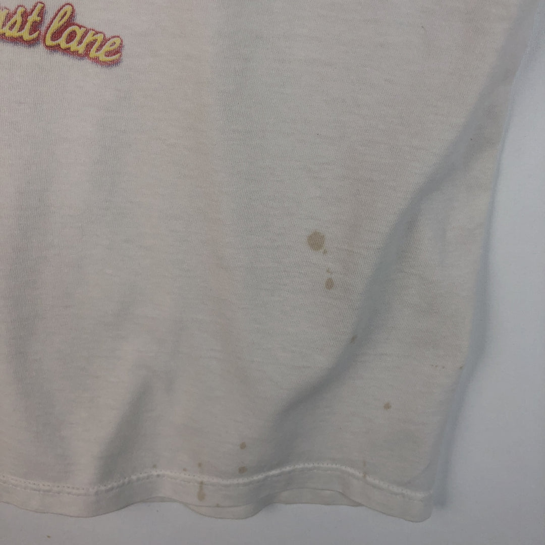 2000'S Hanes BEEFY-T Blue Tag IN-N-OUT BURGER Advertising T-Shirt, Men's XL equivalent. cotton white type Vintage Second Hand