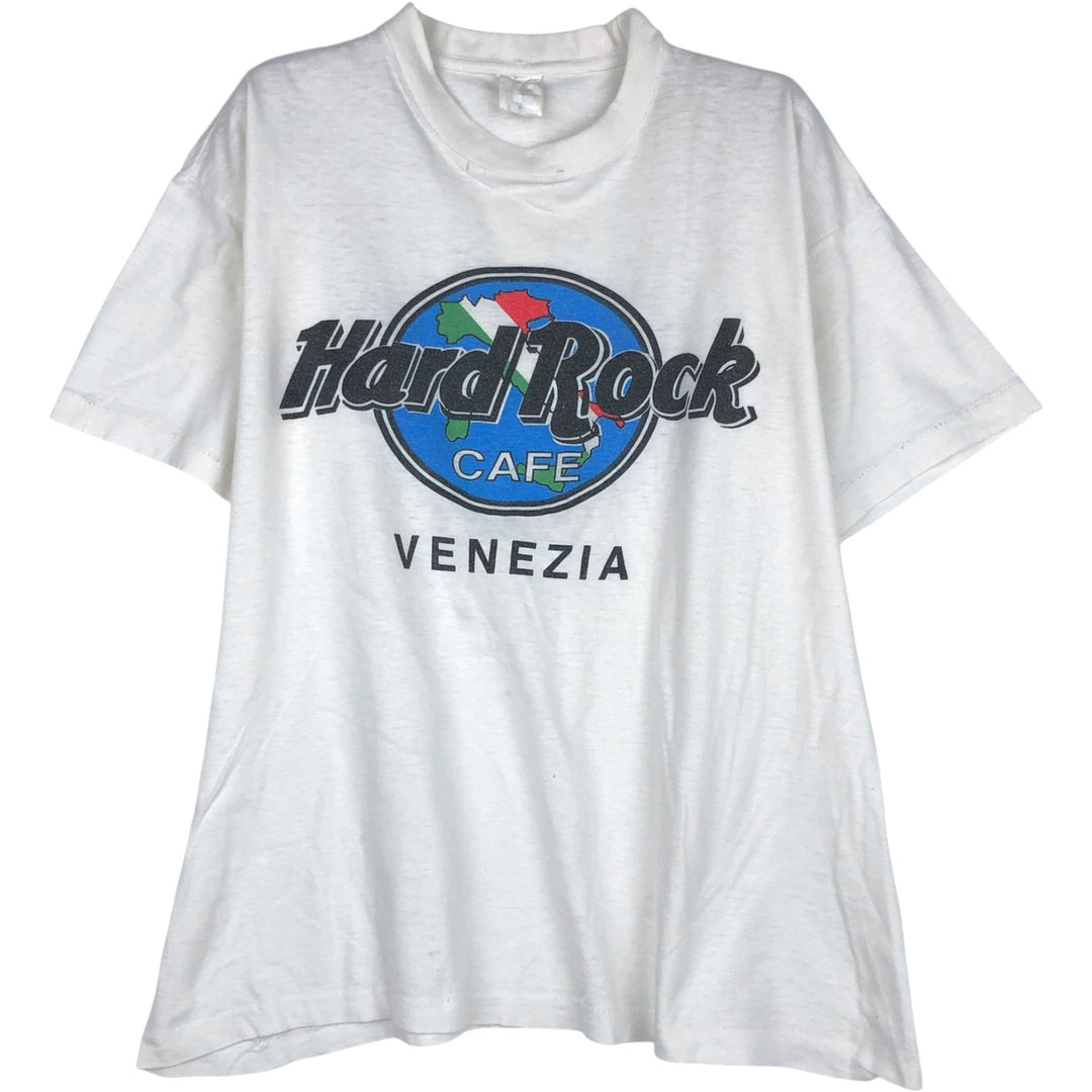 Vintage 90'S Hard Rock Cafe advertising t-shirt, men's size M. unclear white type Vintage Second Hand