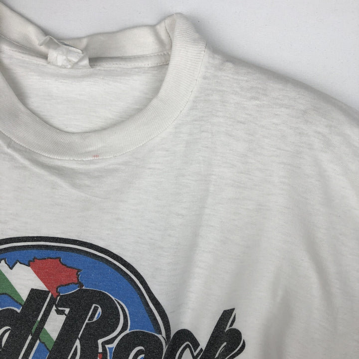 Vintage 90'S Hard Rock Cafe advertising t-shirt, men's size M. unclear white type Vintage Second Hand