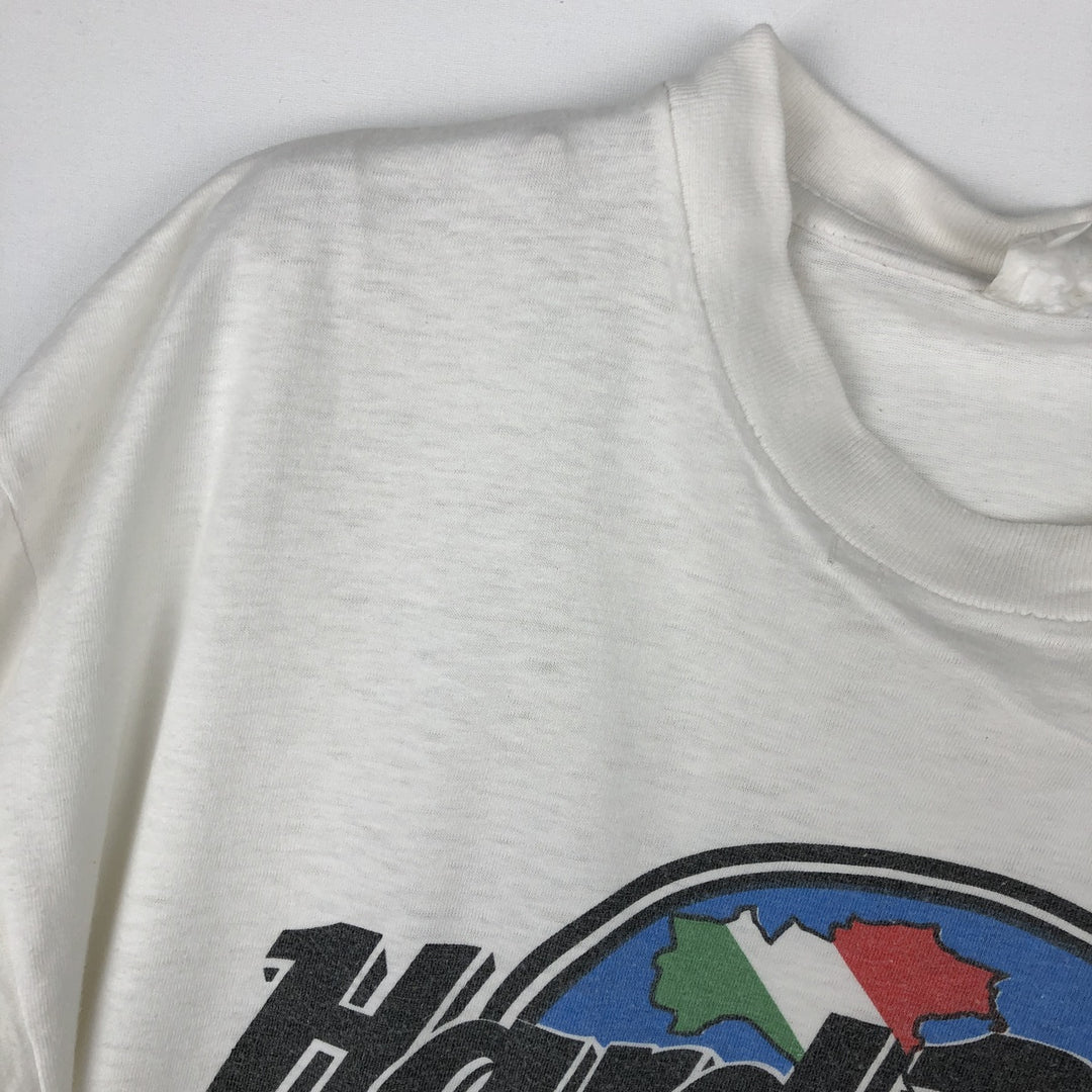 Vintage 90'S Hard Rock Cafe advertising t-shirt, men's size M. unclear white type Vintage Second Hand