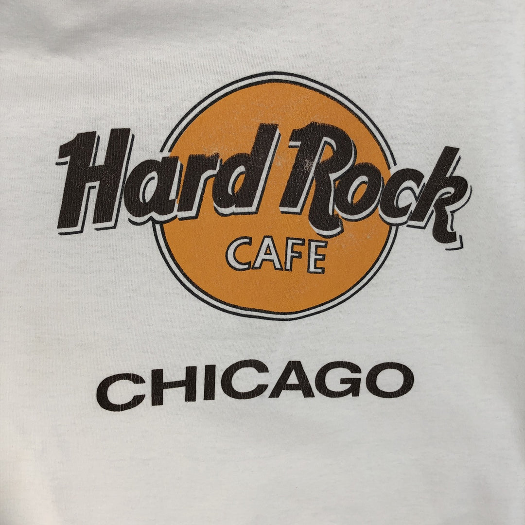 ~90'S Screen Stars BEST Hard Rock Cafe Advertising T-Shirt, Made in USA, Men's Size L (approx.), Vintage cotton white type Vintage Second Hand