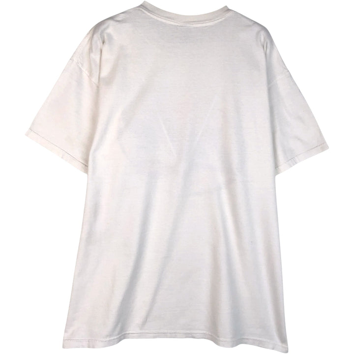 Fruit of the Loom Heavycotton Miller Lite Beer Advertising T-Shirt, Men's Size XL (approx.) cotton white type Vintage Second Hand