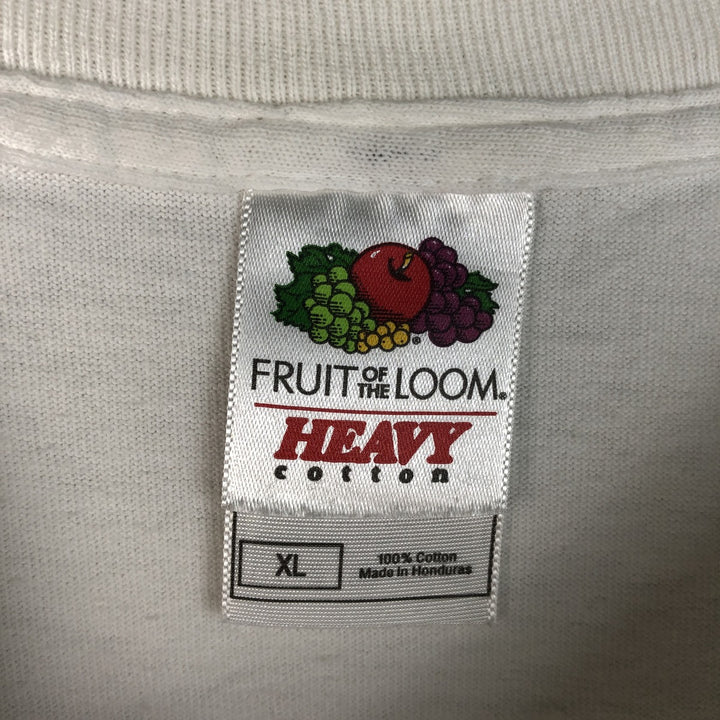 Fruit of the Loom Heavycotton Miller Lite Beer Advertising T-Shirt, Men's Size XL (approx.) cotton white type Vintage Second Hand