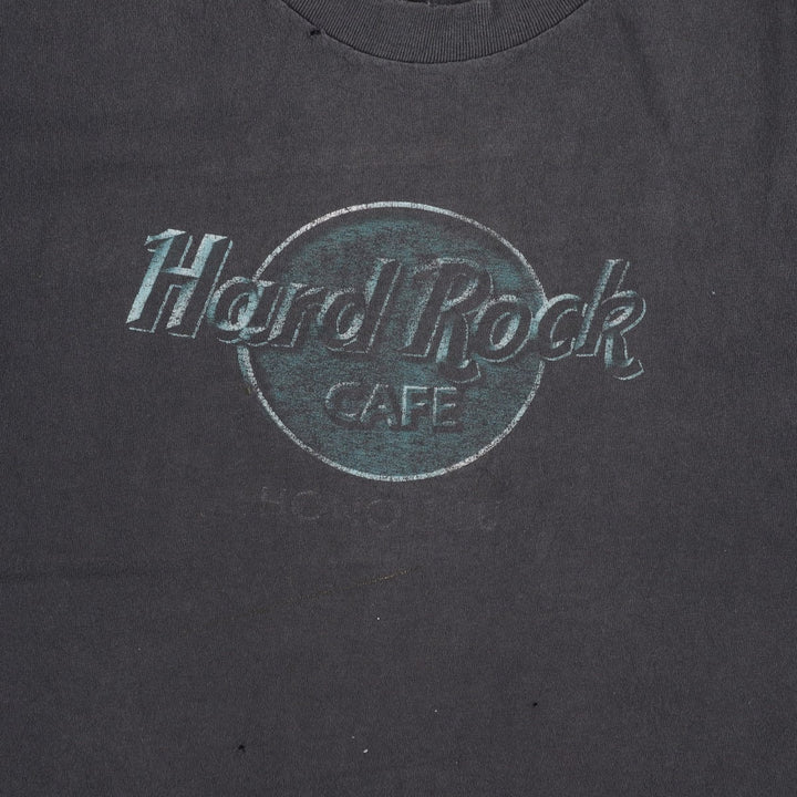 90'S Hard Rock Cafe advertising t-shirt, men's size L equivalent, vintage. cotton Charcoal Vintage Second Hand