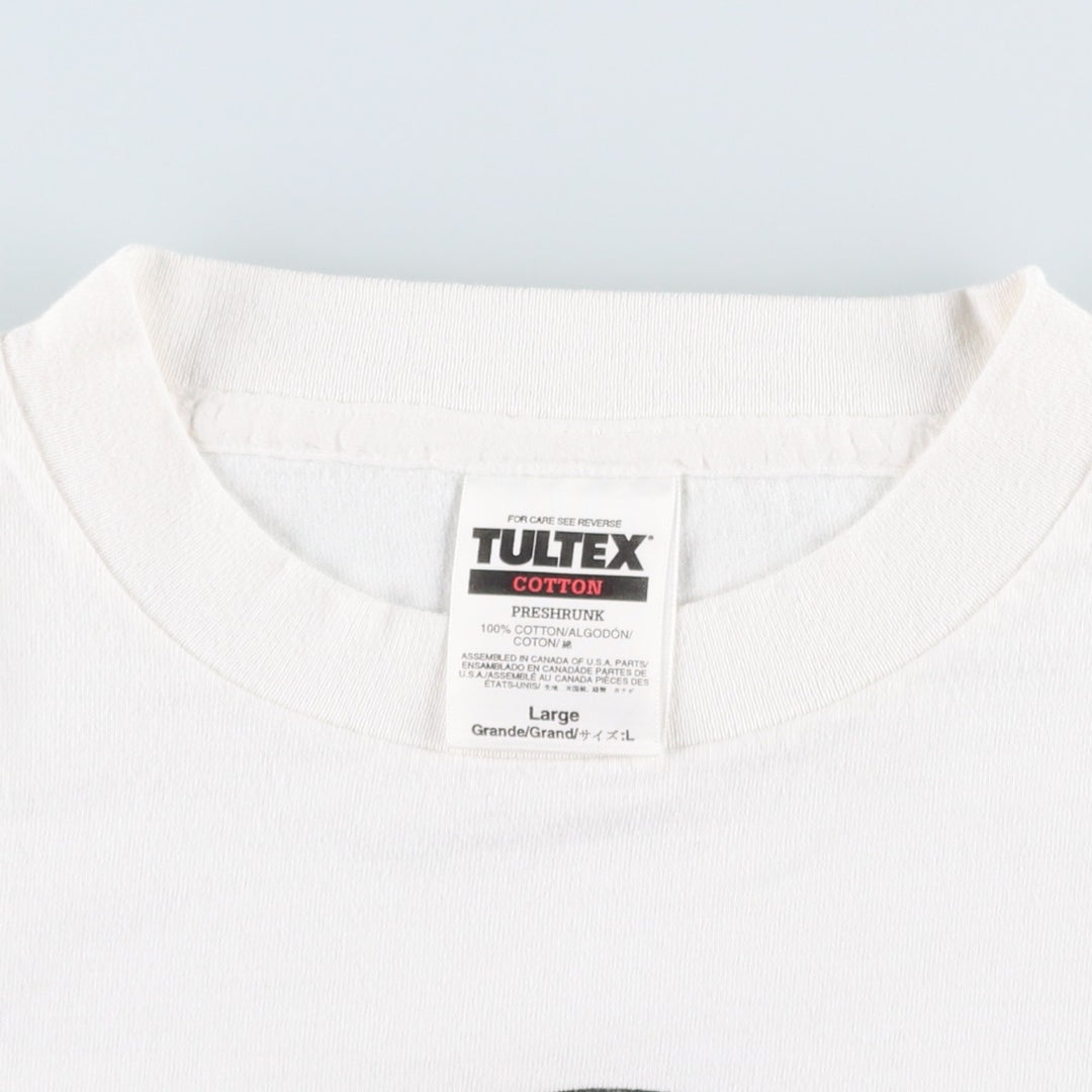 90'S Tultex Hard Rock Cafe Advertising T-Shirt, Made in Canada, Men's Size L (approx.), Vintage cotton white type Vintage Second Hand