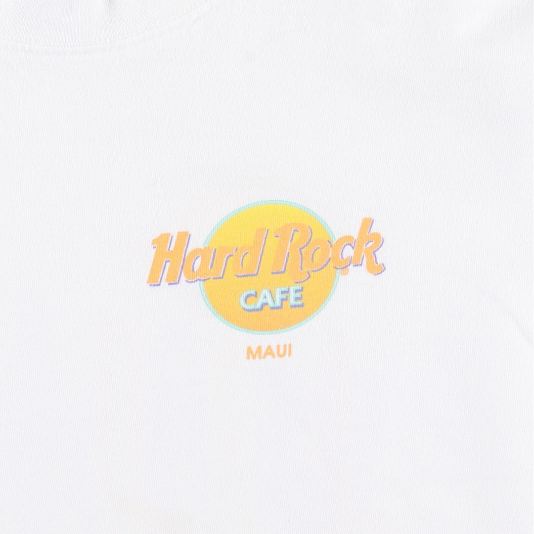 90'S HARD ROCK CAFE Hard Rock Cafe Advertising T-shirt Made in USA Men's XL Vintage cotton white type Vintage Second Hand