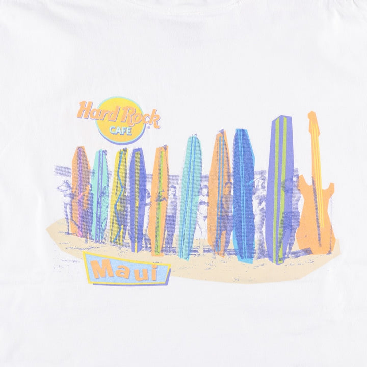 90'S HARD ROCK CAFE Hard Rock Cafe Advertising T-shirt Made in USA Men's XL Vintage cotton white type Vintage Second Hand