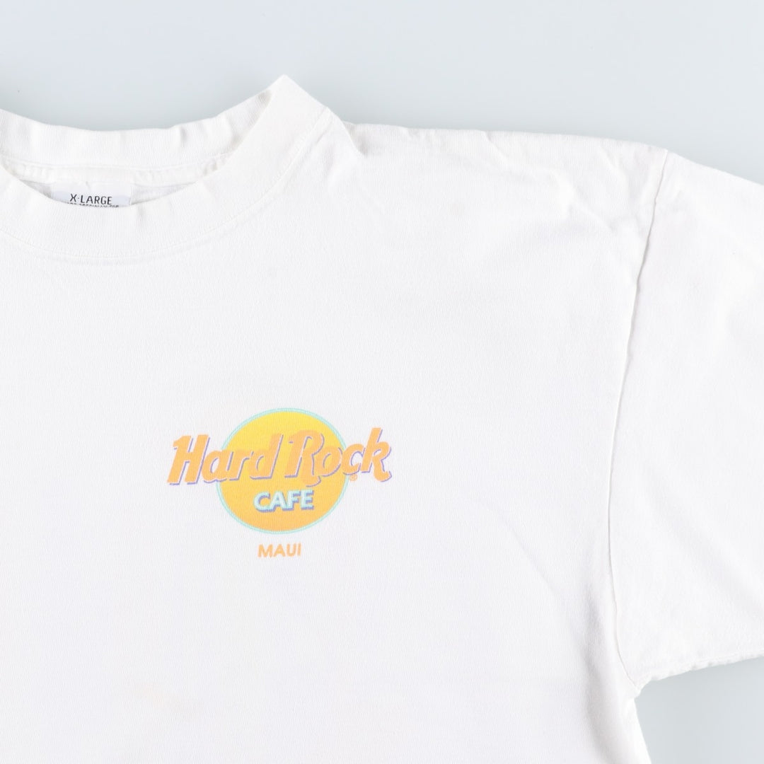 90'S HARD ROCK CAFE Hard Rock Cafe Advertising T-shirt Made in USA Men's XL Vintage cotton white type Vintage Second Hand