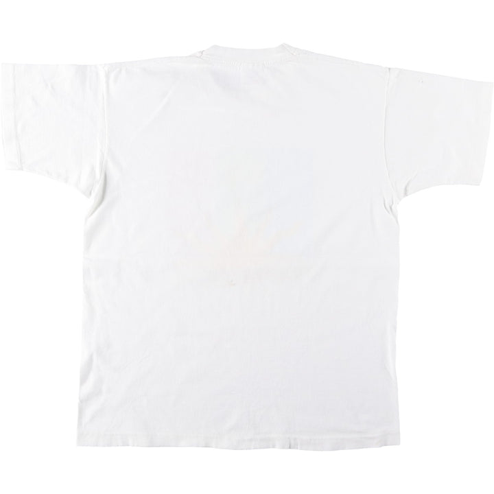 90'S Fruit of the Loom ALFRED SUNG SPA Advertising T-Shirt, Made in Canada, Men's Size L (approx.), Vintage cotton white type Vintage Second Hand