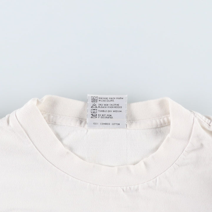 90'S HARD ROCK CAFE Hard Rock Cafe Advertising T-shirt Men's XL Vintage cotton white type Vintage Second Hand