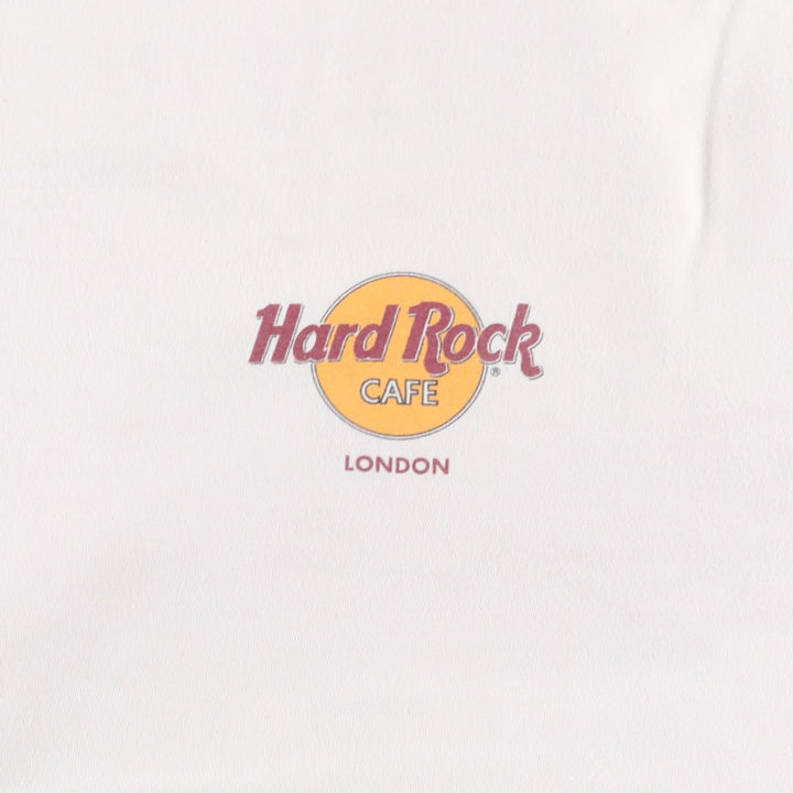 90'S HARD ROCK CAFE Hard Rock Cafe Advertising T-shirt Men's XL Vintage cotton white type Vintage Second Hand