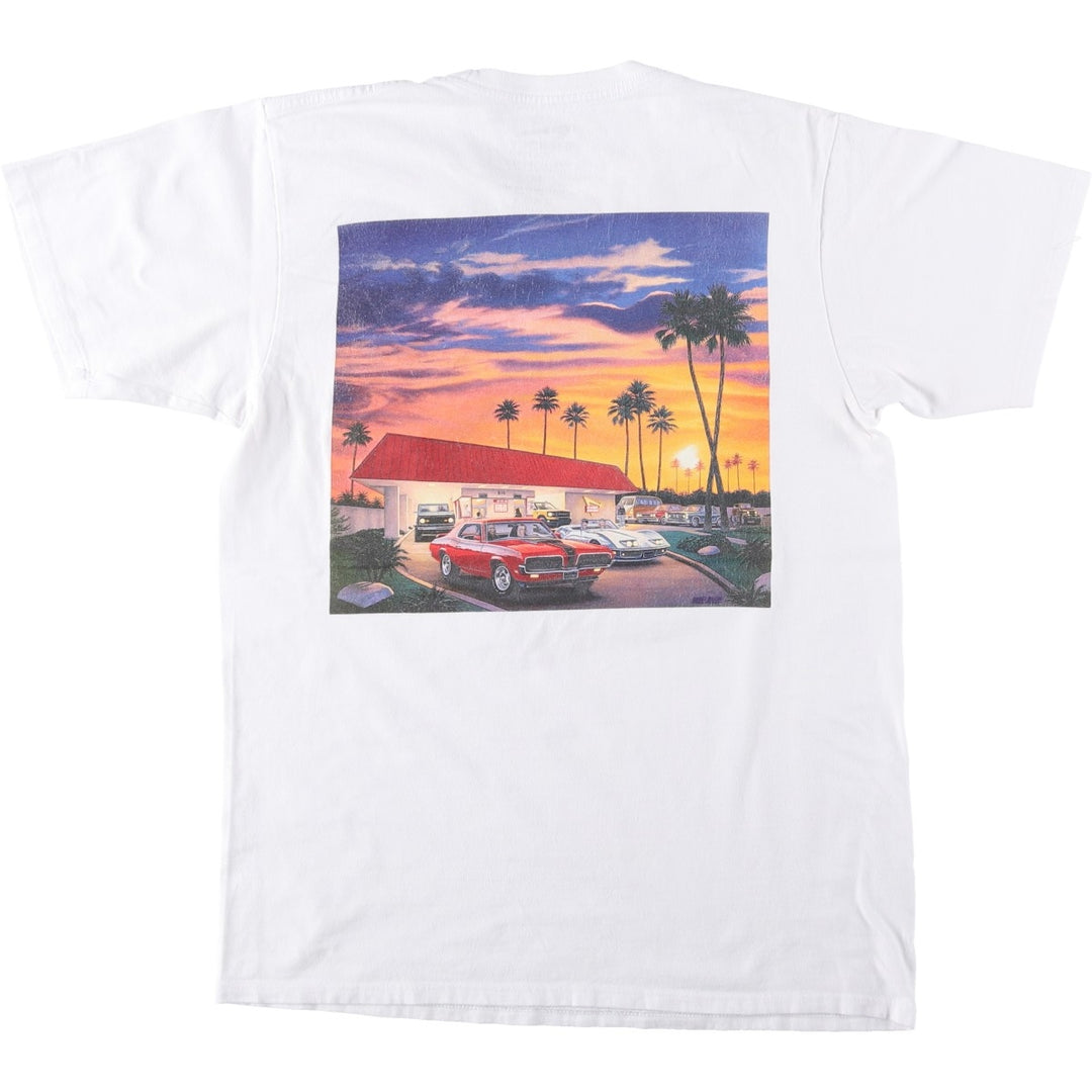 IN-N-OUT BURGER In-N-Out Burger Advertising T-shirt Made in USA Men's M size cotton white type Vintage Second Hand