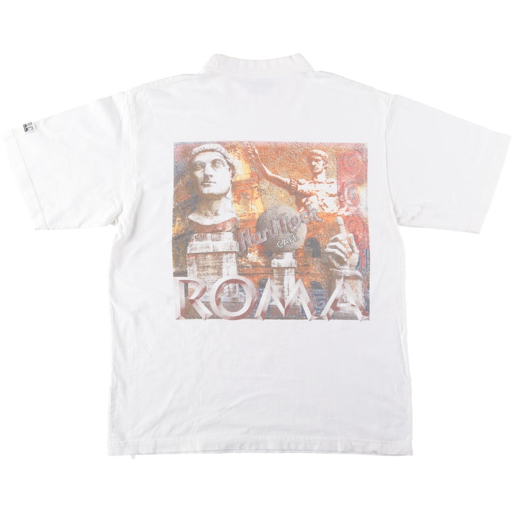 90'S HARD ROCK CAFE Hard Rock Cafe Advertising T-shirt Men's L equivalent Vintage cotton white type Vintage Second Hand