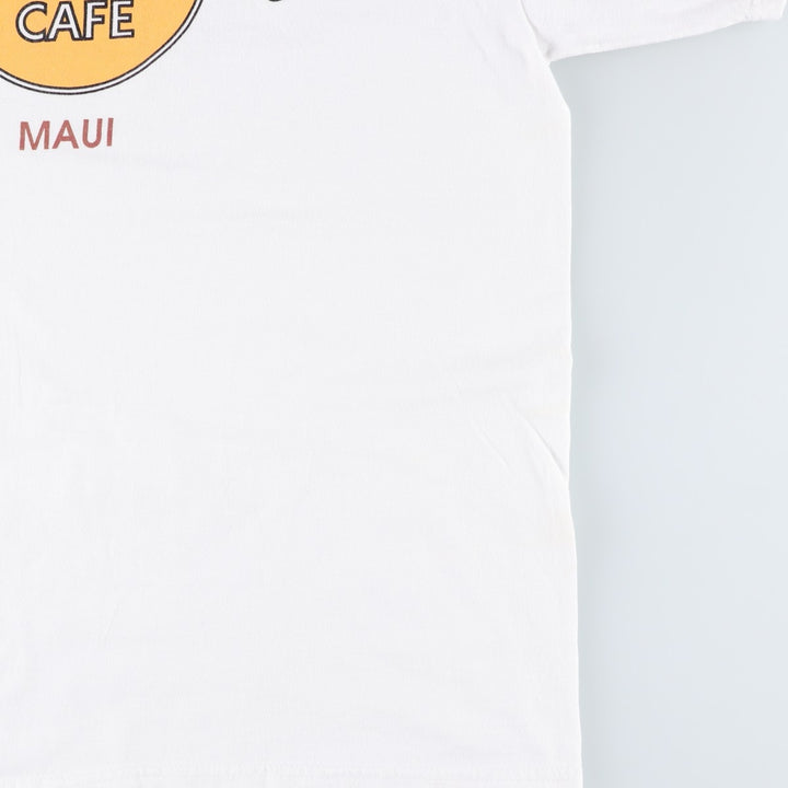 HARD ROCK CAFE Hard Rock Cafe Advertising T-shirt Made in USA Men's L size cotton white type Vintage Second Hand