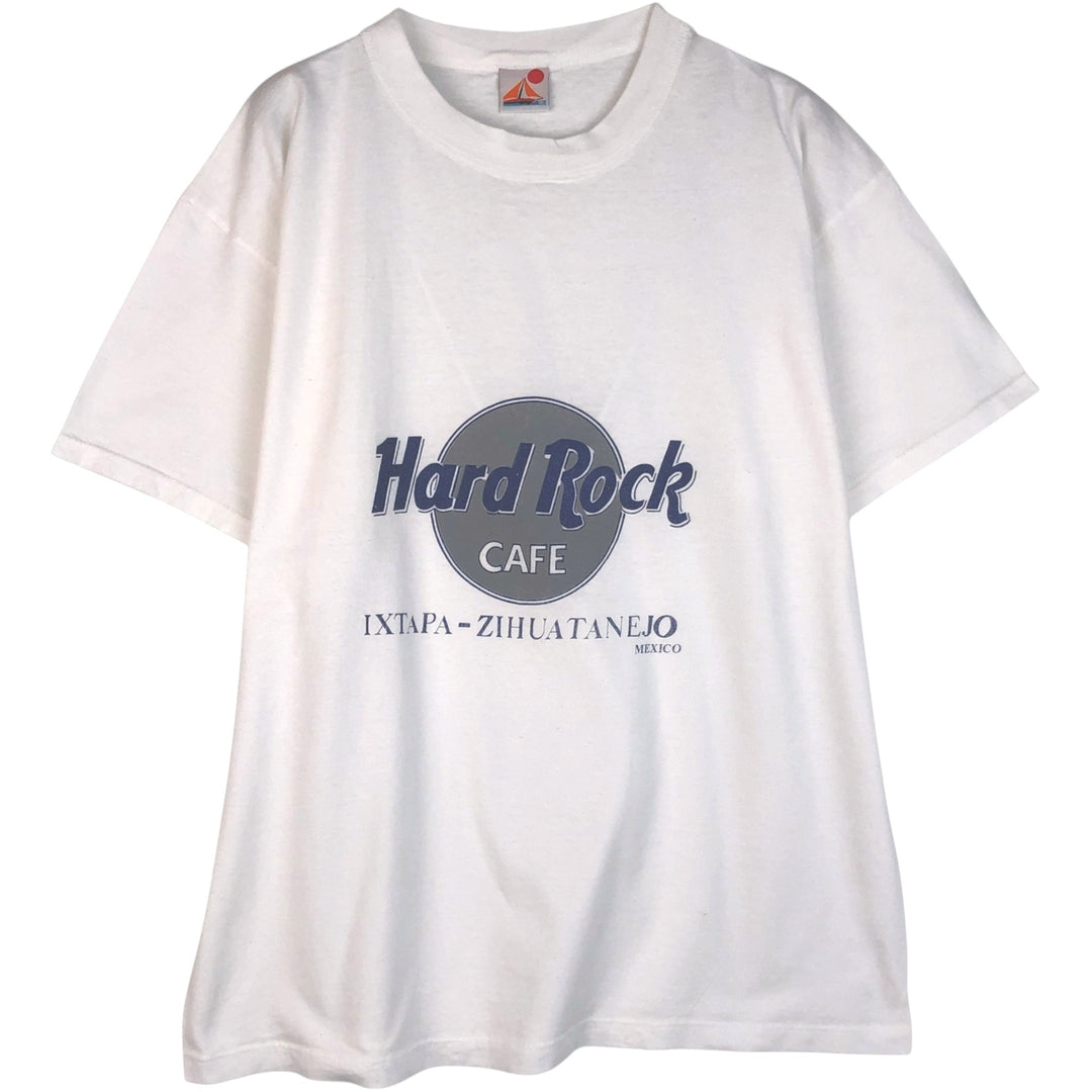 HARD ROCK CAFE Hard Rock Cafe Advertising T-shirt Men's XL size cotton white type Vintage Second Hand