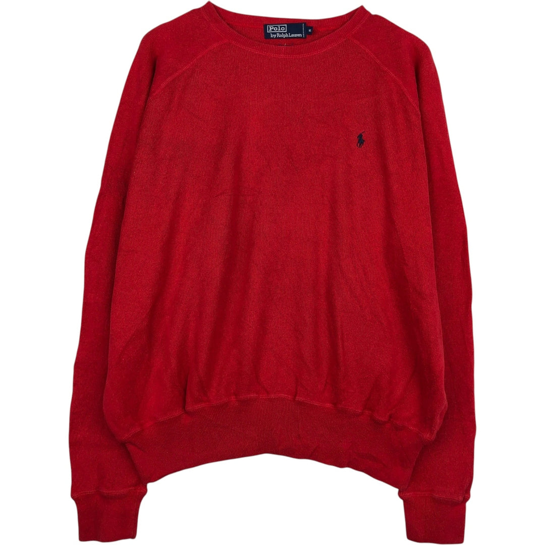 Ralph Lauren POLO by Ralph Lauren Cotton Knit Sweater Men's XL cotton red type Vintage Second Hand