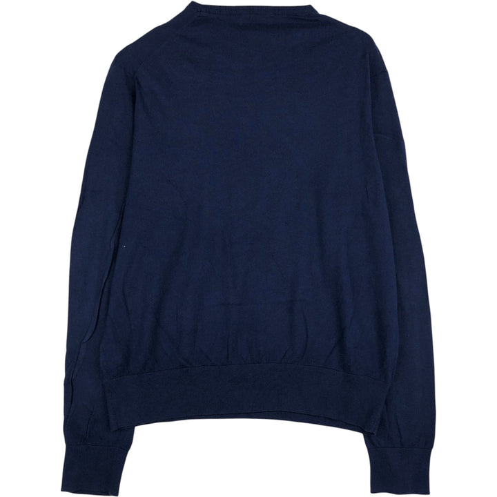 Ralph Lauren POLO RALPH LAUREN Cashmere Blend Cotton Knit Sweater, Men's Size XL (approx.) cotton navy blue type Vintage Second Hand