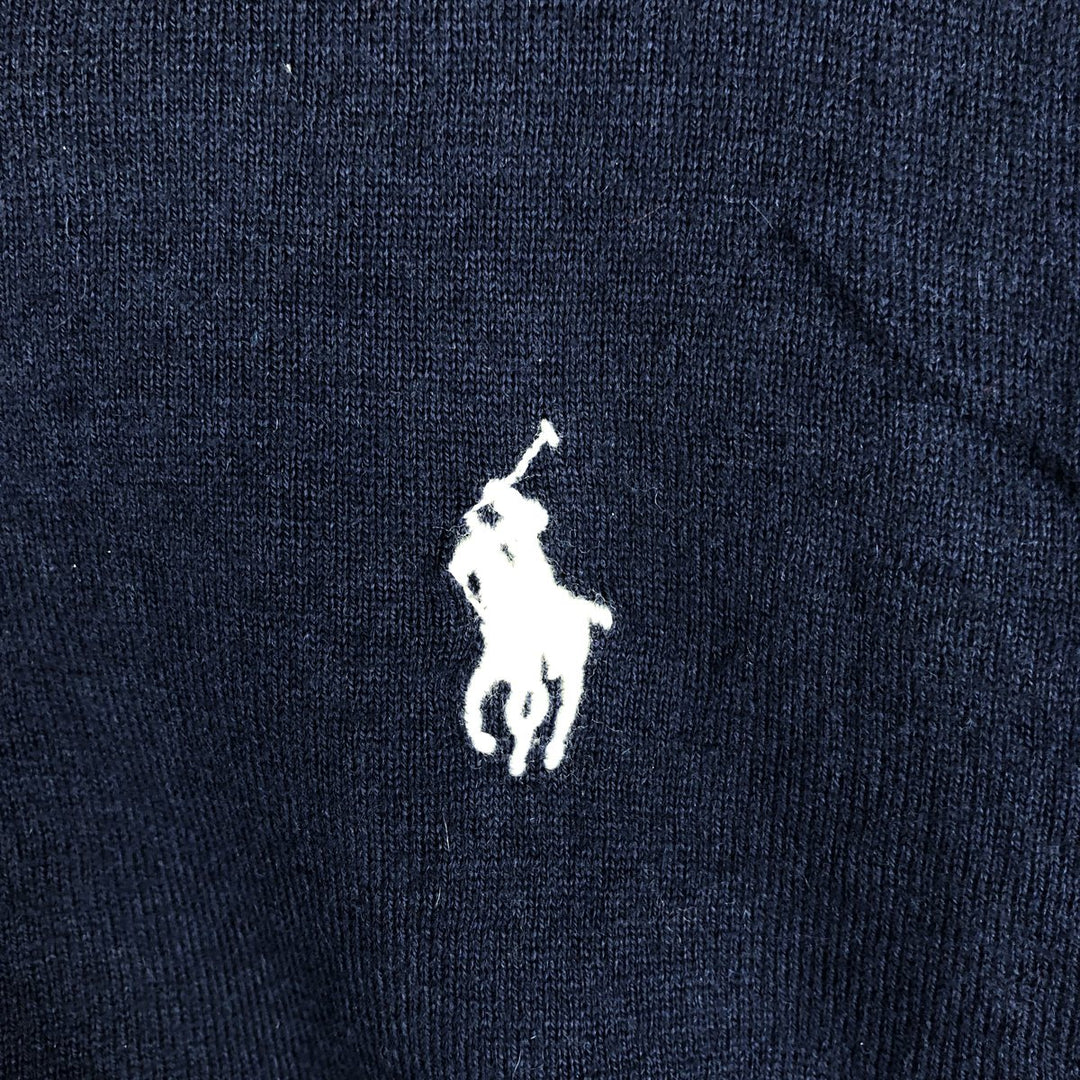 Ralph Lauren POLO RALPH LAUREN Cashmere Blend Cotton Knit Sweater, Men's Size XL (approx.) cotton navy blue type Vintage Second Hand