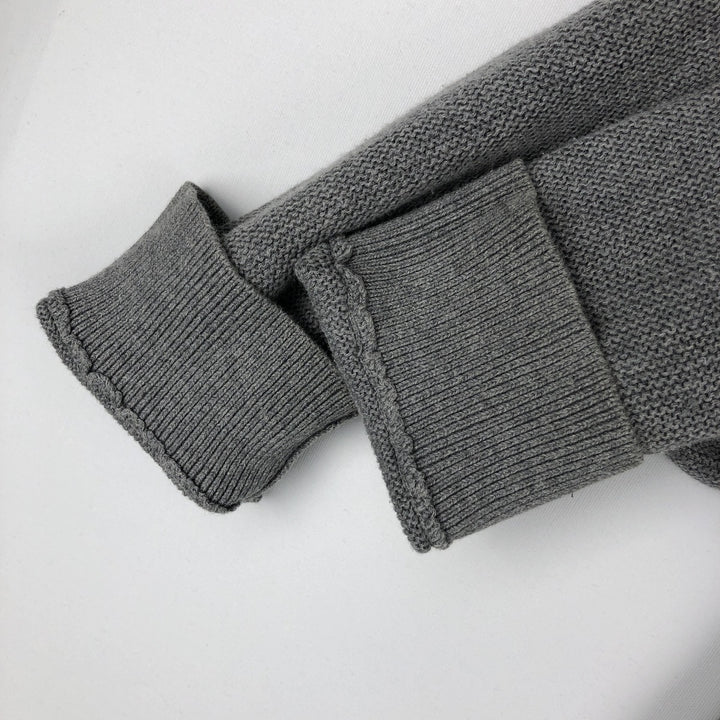 Ralph Lauren POLO by Ralph Lauren V-neck Pima cotton knit sweater, men's size L cotton gray type Vintage Second Hand