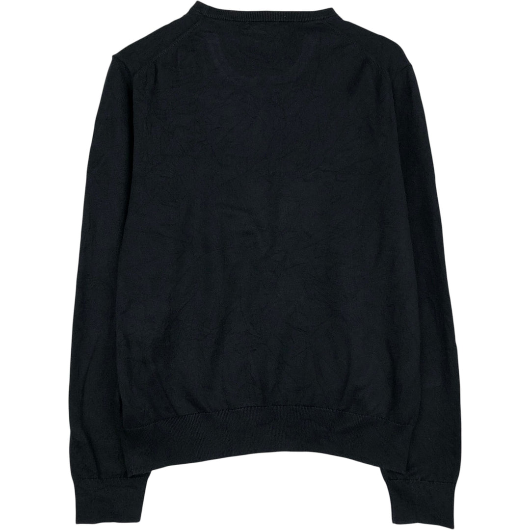 Ralph Lauren POLO RALPH LAUREN cotton knit sweater, men's size M cotton black type Vintage Second Hand