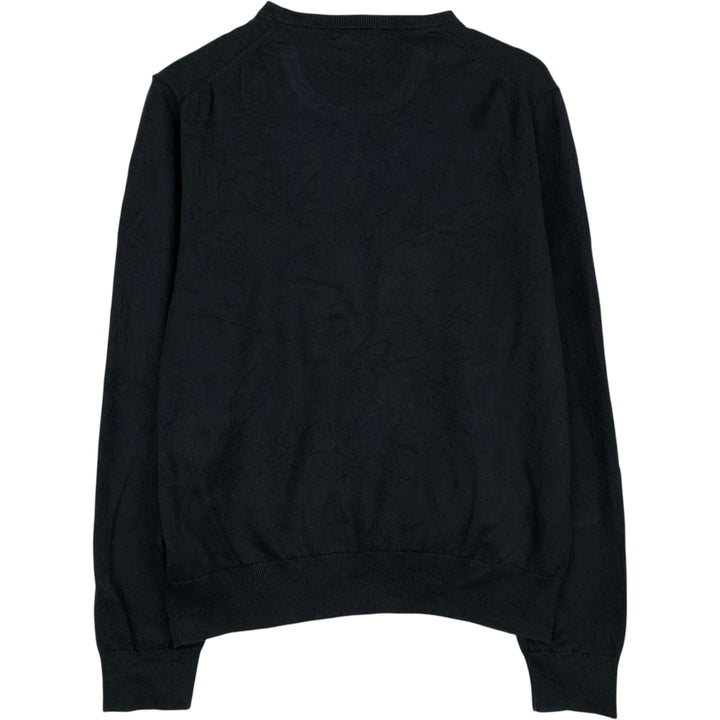 Ralph Lauren POLO RALPH LAUREN cotton knit sweater, men's size M cotton black type Vintage Second Hand