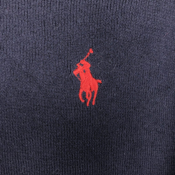 Ralph Lauren POLO by Ralph Lauren Polo knit sweater, men's size L Pima Cotton navy blue type Vintage Second Hand