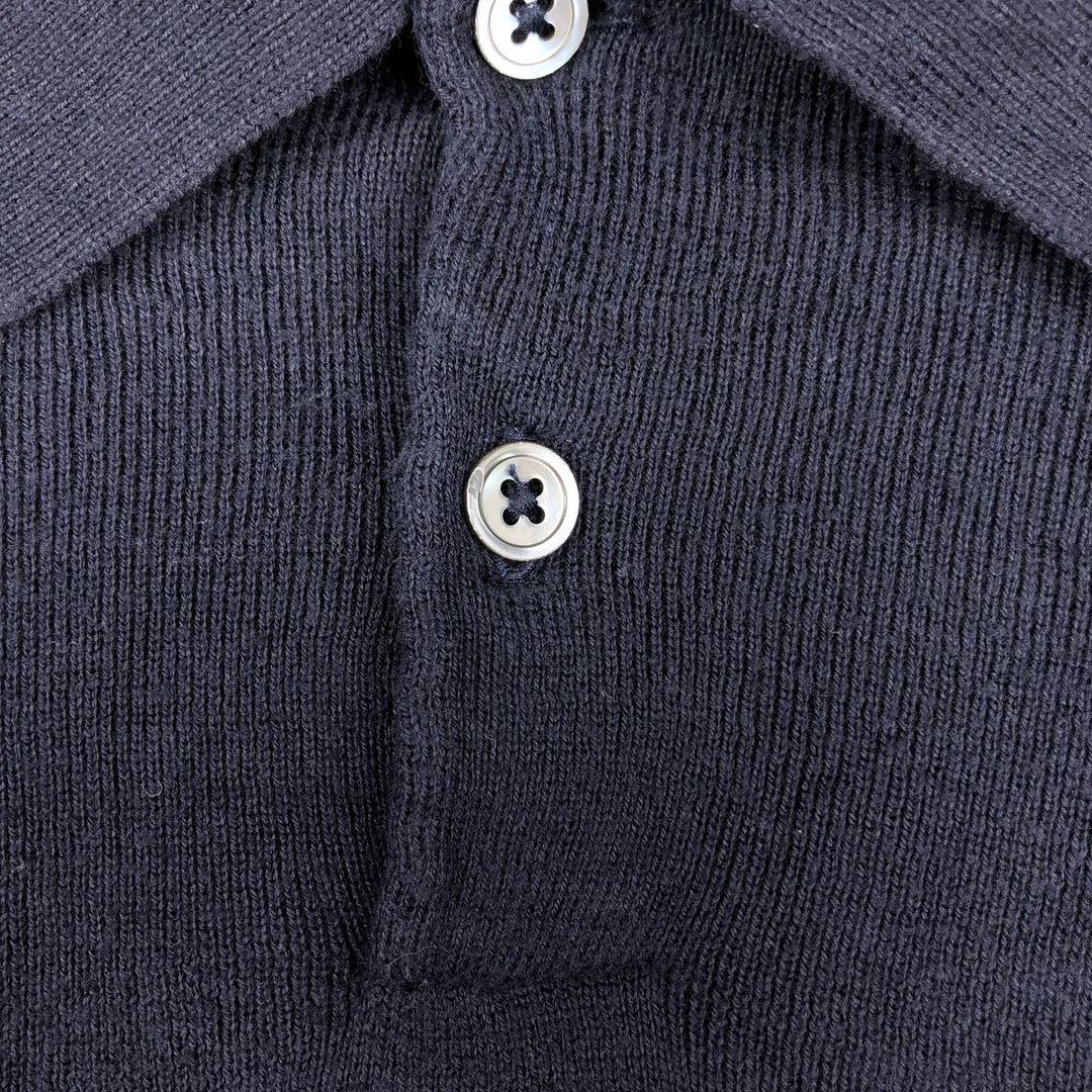 Ralph Lauren POLO by Ralph Lauren Polo knit sweater, men's size L Pima Cotton navy blue type Vintage Second Hand