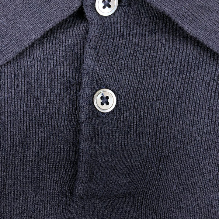 Ralph Lauren POLO by Ralph Lauren Polo knit sweater, men's size L Pima Cotton navy blue type Vintage Second Hand