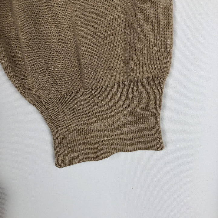 Ralph Lauren POLO by Ralph Lauren V-neck Pima cotton knit sweater, men's size M Pima Cotton Beige type Vintage Second Hand