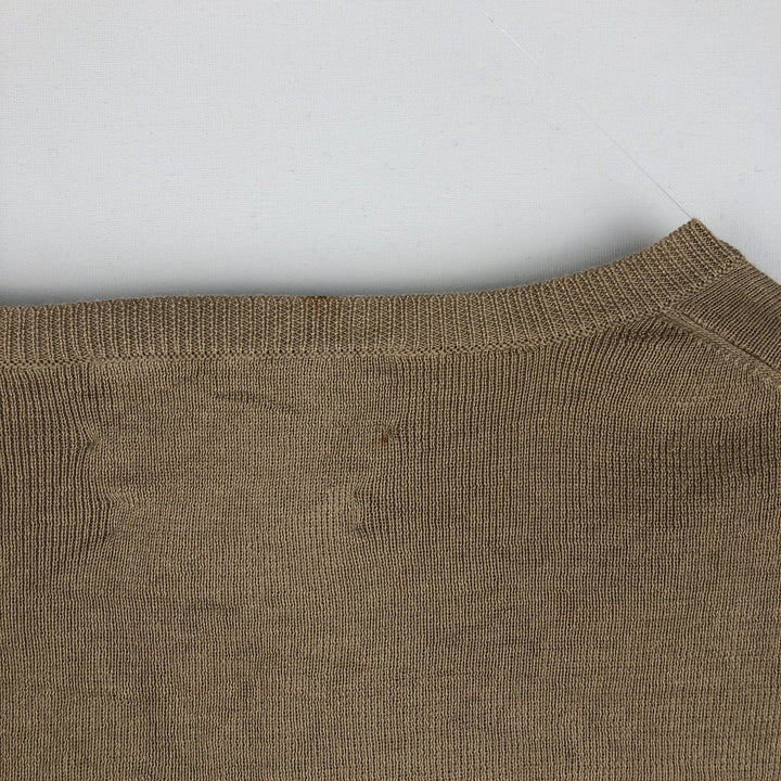 Ralph Lauren POLO by Ralph Lauren V-neck Pima cotton knit sweater, men's size M Pima Cotton Beige type Vintage Second Hand