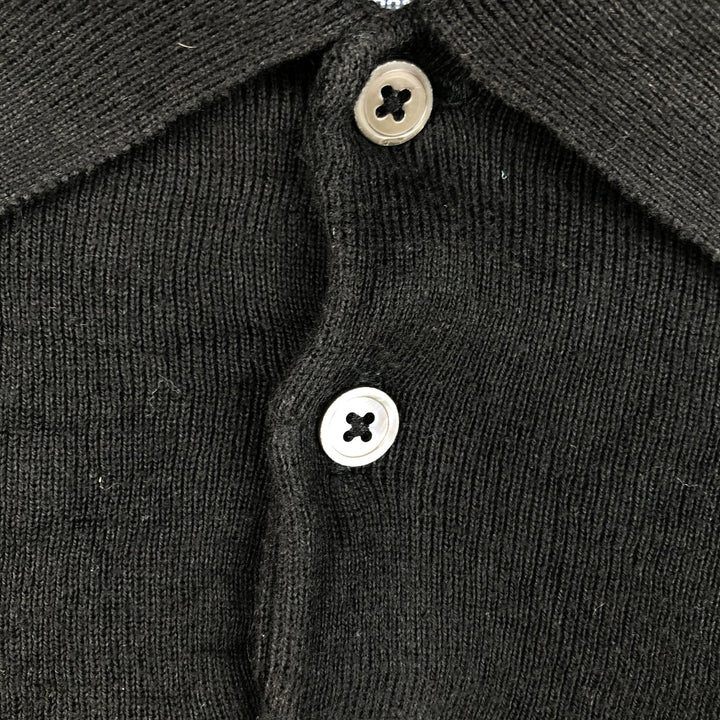 Ralph Lauren POLO by Ralph Lauren Polo knit sweater, men's size L Pima Cotton black type Vintage Second Hand