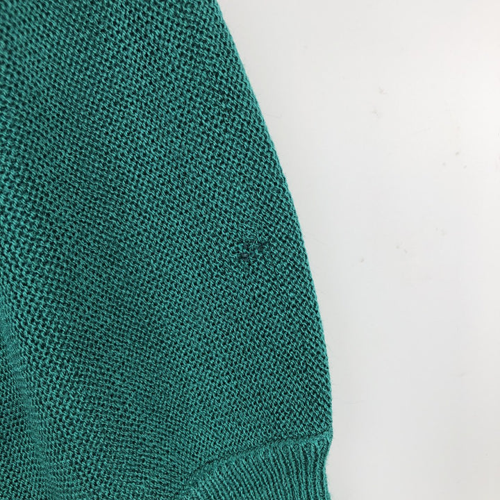 1980'S Lacoste CHEMISE French Lacoste Acrylic Knit Sweater, Made in Spain, Men's Size L (approx.), Vintage acrylic blue type Vintage Second Hand