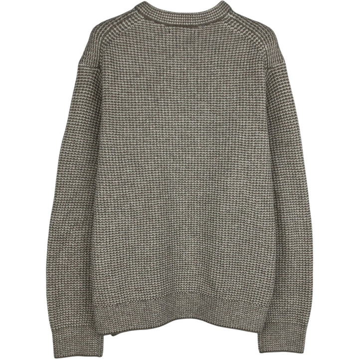 2000'S Banana Republic cotton knit sweater, men's size L (approx.) cotton beige type brown Vintage Second Hand