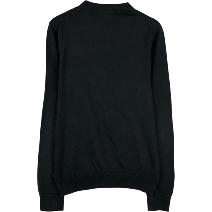 Lacoste CLASSIC FIT Cotton Knit Sweater, Men's Size M (approx.) cotton black type Vintage Second Hand
