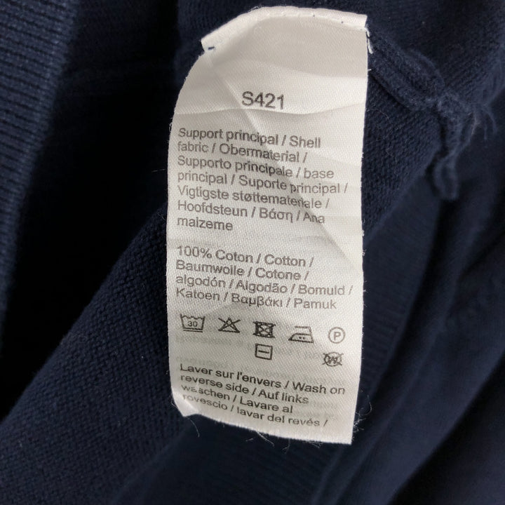 Lacoste Regular Fit Cotton Knit Sweater (Men's Size M) cotton navy blue type Vintage Second Hand