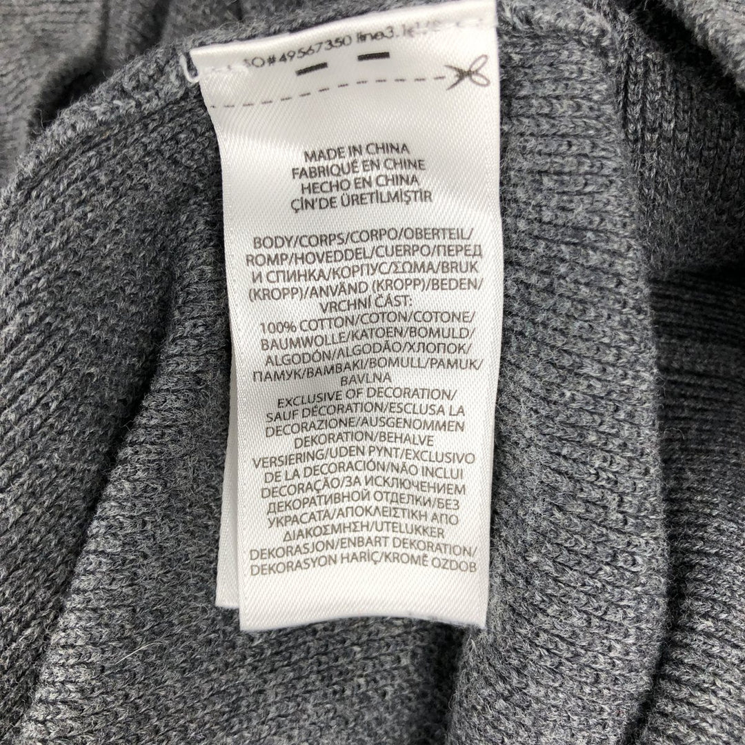 Ralph Lauren POLO RALPH LAUREN Cotton Knit Sweater Men's Size L cotton gray type Vintage Second Hand